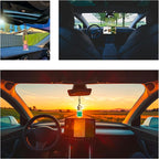 Car Air Freshener Cool Ice & Citrus Pacific 2 Pack Hanging Air Freshener Diffuser, Cute Car Accessories, Air Freshner for Women & Men Gift Non-Toxic Car Scent Long Lasting Oil Diffuser, Made in USA