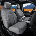 Coverado JK Seat Covers 4 Door Fullset for Jeep Wrangler, Waterproof Leather Car Seat Protector for Truck Automotive Seat Custions Custom Fit for 2013-2017 Jeep Wrangler Full Coverage(Gray)