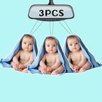 Custom Air Fresheners with Picture,Personalized Photo Air Freshener for Car,Customized Double Sided Dangle it Air Fresheners for Bedroom Bathroom Wardrobe Hanging Ornaments (3PCS-Crop)