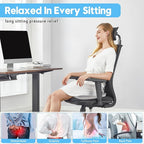 Car Seat Cushion for Sciatica Pain Relief, Extra Large Ergonomic Memory Foam Seat Pad for Lower Back & Tailbone Support, Cushion for Long Driving, Office Chair, Truck, Wheelchair - Grey