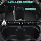 SUV Air Mattress: Inflatable Car Air Mattress for Camping, Portable Car Bed with Air Pump & 2 Pillows, Flocking Sleeping Pad Mattress for Home Car Travel Camping, Navy