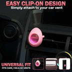 Air Jungles Car Air Freshener Vent Clip Honey Peach Scent, Pink Edition, 6 Pack (4ml Each), Long-Lasting Sweet Fruit Fragrance & Odor Eliminator, Up to 180 Days