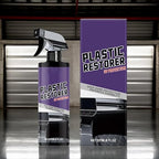 Car Polish | 237ml Car Restorer Spray with Sponge and Towel | UV Protection Coating for Interior Care Vehicle Restoration Detailing Dashboard Refurbishment