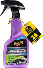 Meguiar's Hybrid Ceramic Tire Shine - Long-Lasting Shine That's Durable & Water-Resistant Hybrid Ceramic Technology - 16 Oz Spray