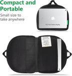 Small Travel Seat Cushion,Gel Memory Foam Seat Cushion,Supportive Butt Pillow,Portable and Foldable for Long Sitting Hours on Stadium Airplane Car Seat