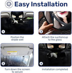 GENANY Tuxedo Cat Windshield Sun Shade for Car SUV Truck (55x30 inches), Sun Shade Windshield, Shades for Front Windows, Sunshade for Car Windshield, Protector Blocks UV