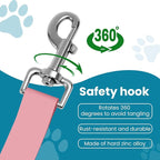 Adjustable pet cat and Dog car seat Belts. The Safety Belt fits Any car, Truck, and SUV, and The Lanyard is Flexible and Adjustable from 20 to 33 inches (Pink)