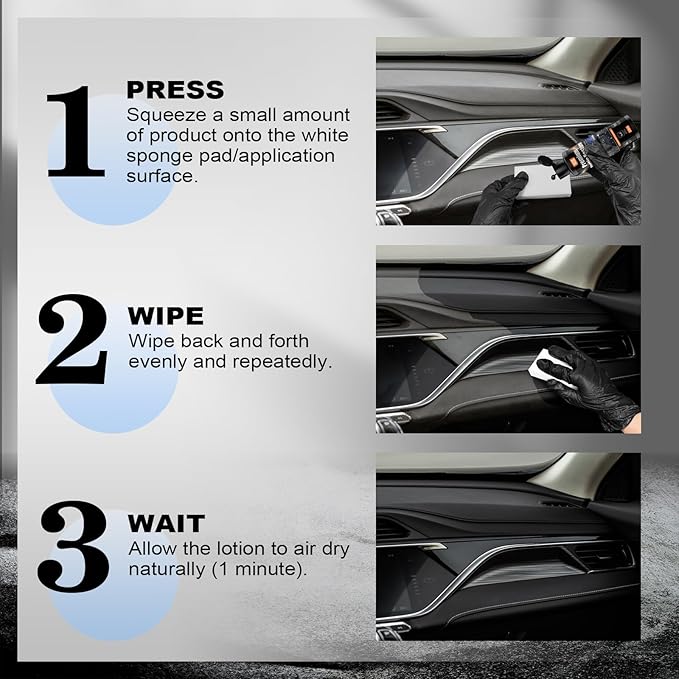 240ml Indoor Safe Trim Restorer, Plastic Restorer for Cars, Car Plastic Restorer, Black Plastic Restorer, Fast-Drying, Waterproof, Long-Lasting Shine & Protection,Indoor Plastic Surfaces Use Only