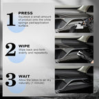 120ml Indoor Safe Trim Restorer, Plastic Restorer for Cars, Car Plastic Restorer, Black Plastic Restorer, Fast-Drying, Waterproof, Long-Lasting Shine & Protection,Indoor Plastic Surfaces Use Only