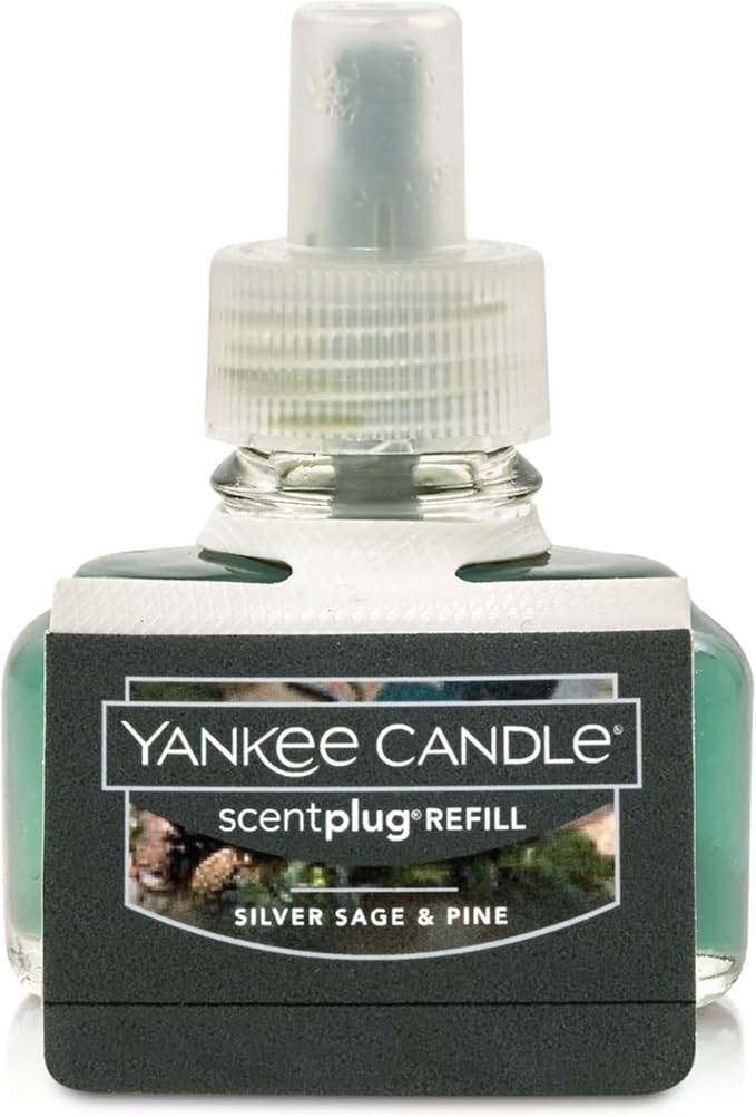 Yankee Candle Silver Sage & Pine Electric Home Fragrance Scent Plug Refill (Pack of 6)
