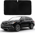 Windshield Sun Shade -Certified 99.87% UVB & 99.02% UVA Car Sun Shade. Award Winning Sunshade - Patented Technology | Compatible for Acura MDX (2021-2026) | Car Shades by Kinder Fluff