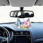 Butterfly Car Air Fresheners,5-Pack Floral Scents Cute Car Accessories,Funny Hanging Ornament Decor for Rearview Mirror,Long-Lasting Fresh Gifts for Women,Girls,Coworkers,Teacher & Nurse