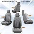 Coverado Automotive Seat Covers, Car Seat Covers 2 Seats, Gray Car Seat Cover, Driver Seat Covers, Front Car Seat Covers Car Seat Protector Universal Fit Most Cars