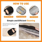 Pet Hair Removal Glove, Pet Hair Remover Gloves for Cats & Dogs Hair Remover, Magic Brush Pet Hair Removal Tool for Furniture, Couch, Car Seats, Clothing(2Pcs)