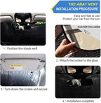 Colorful Plaid Texture File Sunscreen Automotive Interior Sun Protection Protector de sol para carro