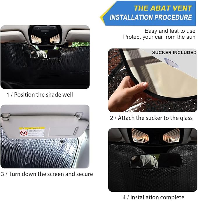 Folding Reflective Sun Shade Windshield Sun Shade Cover Parasol para Autos Colorful Plaid Texture File