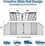 Dog Car Barrier for SUV Trunk Cargo Area, Foldable & Adjustable Car Divider and Cargo Gate to Keep Dogs in Back (Patent Design)