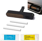 Luxury Car Air Freshener Vent Clip – Premium Wood & Metal Diffuser in Multiple Colors & Scent Kits – Reusable, Unisex for Men & Women (Deep Charcoal, Fresh Morning)