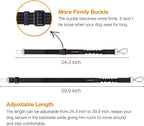 iBuddy Dog Seat Belts for Cars of Small/Medium/Large Dogs,Adjustable Pet Seat Belt for Dog Harness with Dual Safe Bolt Hook and Elastic Durable Nylon Dog Safety Belt for Car