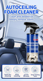 Car Ceiling Foam Cleaner, Enzyme Active Auto Interior Upholstery Cleaner, Multi-Purpose Decontamination for Seats/Carpet/Dashboard/Steering Wheel, Phosphate-Free 500ml/16.9oz