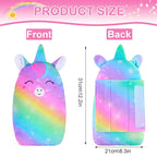 FIODAY Car Seat Belt Covers for Kids Unicorn Seat Belt Pillow Soft Seat Belt Cushion Adjust Seat Strap Pillow Head Neck Support for Children Boys Girls Travel