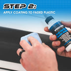Solution Finish - Over The Top Plastic Sealer - Use for Car and Truck Detailing, Long Term Protectant for Plastic Trim, UV Resistant (4oz)