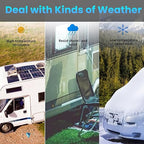 0.52Gal/69.28Fl.oz Liquid Rubber Rv Roof Coating White Waterproof Sealant Camper Roof Repair Solar Reflective Wooden Brush Putty Knife Nitrile Gloves Paint Roller Drywall Repair Tape