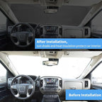 Windshield Sun Shade for 2026-2019 GMC Sierra 1500 2500 3500 SLT, AT4, Denali, Custom Fit Sunshade Truck Accessories, Foldable Pickup Front Window Sun Shade Shield Visor Protector