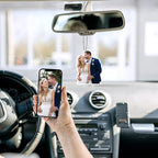 Custom Air Fresheners with Picture,Personalized Photo Air Freshener for Car,Customized Double Sided Dangle it Air Fresheners for Bedroom Bathroom Wardrobe Hanging Ornaments (3PCS-Crop)