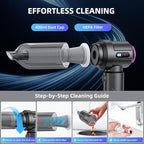 Cordless Vacuum Cleaner - 22000PA Handheld Car Vacuum, 4-in-1 Portable Mini Air Duster Rechargeable, 3-Speed Small Powerful Gadgets & Gifts, for Home, Office, Mattress, Carpet, Pet (Black)