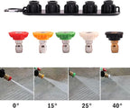 Pressure Washer Spray Gun - for Ryobi Pressure Washer Gun M22-14MM and M22-15MM Hose Connectors - with 1 Tips Holder and 5 Spray Nozzle Tips