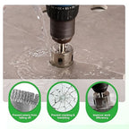 Diamond Hole Saw Kit, 18 PCS Tile Hole Saw Kit with Double Suction Cup Guide, 6-50 mm Dry/Wet Drill Bits Set for Ceramic, Glass, Porcelain, Marble, Granite