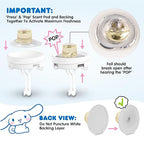 Carbella Hello Kitty Car Air Freshener – Cute and Long-Lasting Cinnamoroll Air Freshener for Car, Easy Clip-On Hello Kitty Car Accessories, Odor Eliminator, Fun Scents, 30 Days Freshness, White/Blue