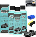 Plastic Clarify For Cars, 120ML Waterless Plastic & Trim Restorer Spray, Scratch Remover and Black Trim Restorer for Interior & Exterior Plastic, Rubber, and Vinyl Surfaces (3pcs)