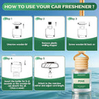 Car Air Freshener Diffuser Hanging, Pine Fragrance Oil