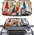 GENANY Gnome Windshield Sun Shade for Car SUV Truck (55x30 Inches), Front Window Visor for Windows, Protector Blocks UV