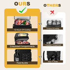 MIYCOO Cooler Backpack - 40 Cans Insulated Backpack Cooler for Men & Women, Portable 2 Leak Proof Compartments Coolers Bag for Beach Travel Picnic Lunch Hiking BBQ Camping