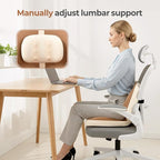 FLORICH 2 in1 Truck Seat Cushion and Lumbar Support Pillow Memory Foam Car Seat Cushion with Adjustable Strap for Truck Driver Long Drives, Fits Semi Truck Seat,Car,Office&Gaming Chair(Brown)