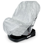 Baby Car Seat Sun Shade Cover - Keep Baby's Carseat Cooler Foldable PET Aluminium Cover for UV Protection, Dust