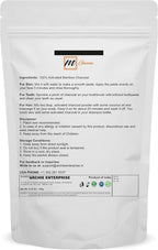 Activated Bamboo Charcoal 100g / 0.22lbs for Teeth Cleaning, Face Masks, Scrubs and Soap Making