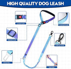 2 Piece Dog Car Seat Belt Harness Retractable Restraint for Car Headrest Adjustable Heavy Duty & Elastic & Durable Dog Car Seat Belt (Blue)