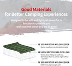 zzlamb Camping Blanket for Cold Weather,Outdoor Puffy Blanket Portable Down Alternative,Windproof Warm Cloak with Snaps,Cozy Quilt Backpacking Picnic RV Travel Plane Car Hammock Beach Climbing