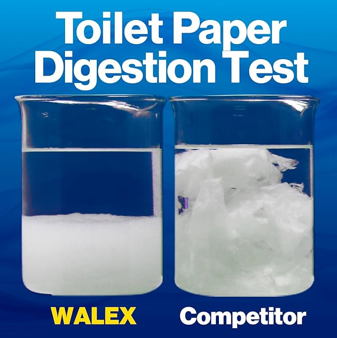 Walex Bio-Pak Black Holding Tank Deodorizer & Waste Digester Drop-Ins - Advanced Enzyme Formula for Rapid Breakdown of Waste & Paper, Removes Odors & Cleans Tank; Alpine Fresh, 10-Pack