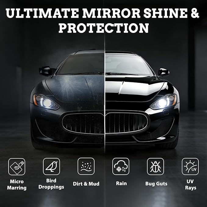 Advanced Graphene Ceramic Coating 200ml AT-GX Nano Protectant Long-Lasting High Gloss Waterproof Professional DIY Car Paint Care Kit for Cars