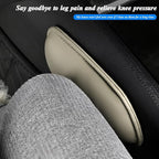 Mandark Car Knee Cushion Pad, Leather Memory Foam Vehicle Door Armrest Pillow for Leg Elbow, Comfort Auto Interior Center Console Thigh Support Mat Accessories, Universal for Most Cars (Beige)