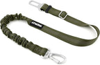 Dog Seat Belt for Car, Adjustable Dog Car Harness Seatbelt for Small Medium Large Dogs, Heavy Duty Travel Safety Restraint with Locking Aluminum Hook & Reflective Nylon Strap, Ranger Green