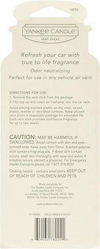 Yankee Candle Car Freshener Vent Stick Midsummers Night, 2-Packs (8 Vent Sticks)