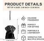 Funny Dog Bathroom Air Freshener 4 Pcs, Black Lab Gifts, Golden Retriever Lovers Gifts Air Freshener Hanging for Bathroom Decor, Dog Lover Gift Car Accessories for Women Men