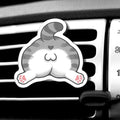 WIRESTER Fresh Scented Car Air Freshener Vent Clip, Decorative Accessories, Interior Decoration for Cars - Cute Animal Butt, Cute Dog Cat, Dog Butt Looking Back, Dog Lying