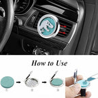 AZNECK Car Essential Oil Diffuser Vent Clip Car Diffuser Vent Clips Skull Dinosaur Air Freshener 10 Felt Pads Car Accessories for Women Gifts